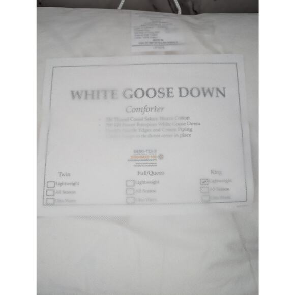 NWOT Quince Luxe Goose Down Comforter King Lightweight - Picture 2 of 5